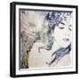 A Poetic Montage of a Womans Portrait and Flower-Alaya Gadeh-Framed Photographic Print