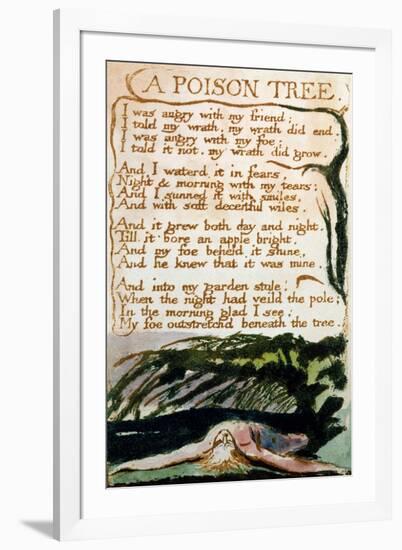 A Poison Tree, from Songs of Experience-William Blake-Framed Giclee Print