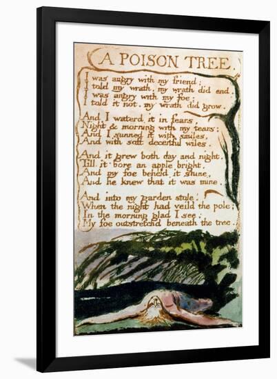 A Poison Tree, from Songs of Experience-William Blake-Framed Giclee Print