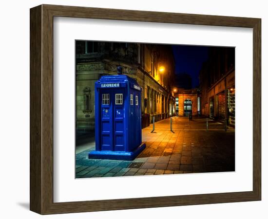 A Police Box in Glasgow, Scotland, United Kingdom, Europe-Jim Nix-Framed Photographic Print