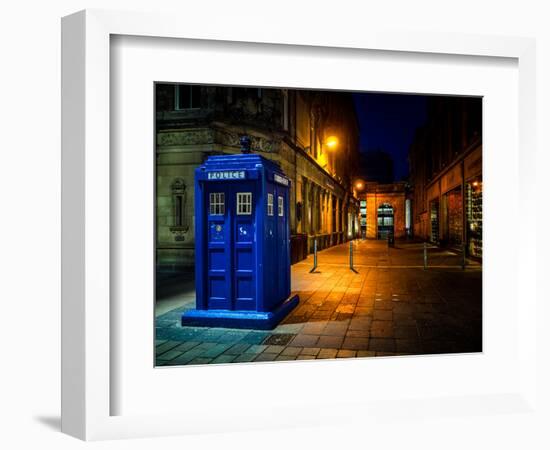 A Police Box in Glasgow, Scotland, United Kingdom, Europe-Jim Nix-Framed Photographic Print