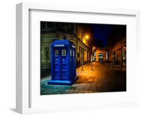 A Police Box in Glasgow, Scotland, United Kingdom, Europe-Jim Nix-Framed Photographic Print