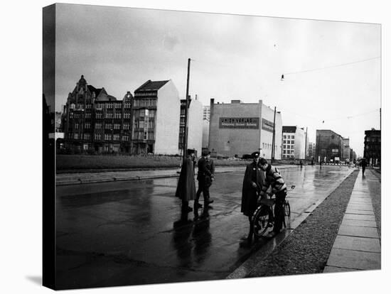 A Police Check in East Berlin-null-Stretched Canvas