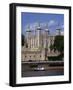 A Police Launch on the River Thames, Passing the Tower of London, England-David Hughes-Framed Photographic Print
