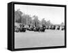 A Police Patrol with their Harley-Davidsons, America-null-Framed Stretched Canvas
