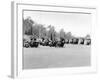 A Police Patrol with their Harley-Davidsons, America-null-Framed Photographic Print