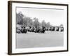 A Police Patrol with their Harley-Davidsons, America-null-Framed Photographic Print