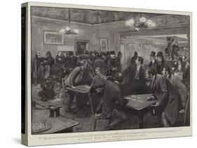 A Police Raid on a West-End Betting Club-Henry Marriott Paget-Stretched Canvas