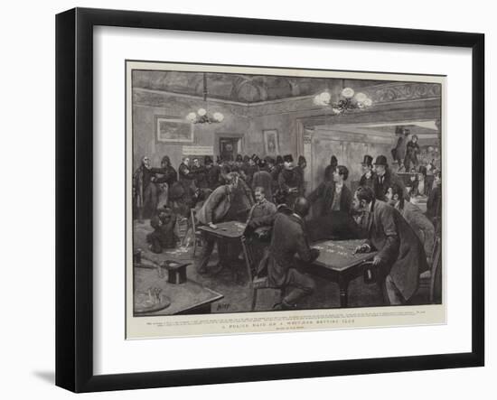 A Police Raid on a West-End Betting Club-Henry Marriott Paget-Framed Giclee Print