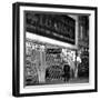 A Policeman Stands in Front of a Pawn Shop-null-Framed Photographic Print