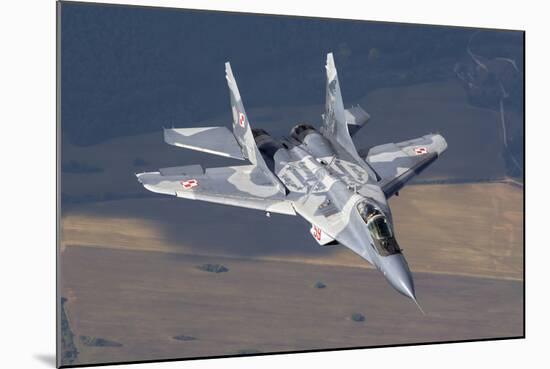 A Polish Air Force Mig-29 Aircraft-Stocktrek Images-Mounted Photographic Print