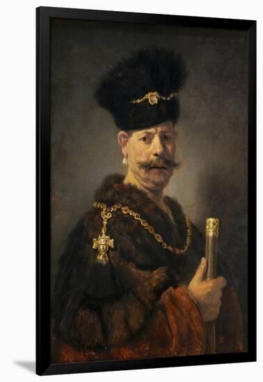 A Polish Nobleman, 1637-Rembrandt van Rijn-Framed Giclee Print