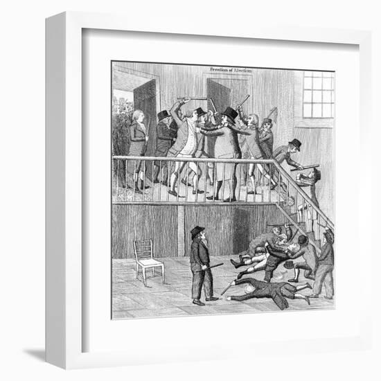 A Political Discussion-John Kay-Framed Art Print