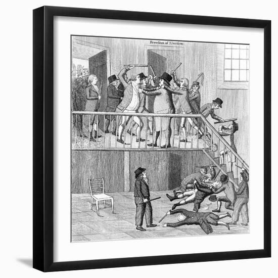 A Political Discussion-John Kay-Framed Art Print