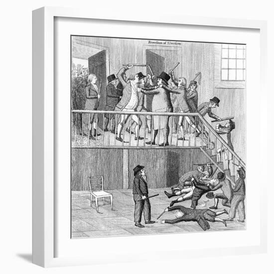 A Political Discussion-John Kay-Framed Art Print