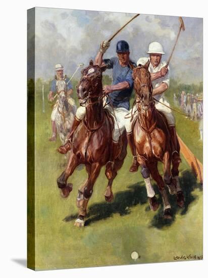 A Polo Match-Ludwig Koch-Stretched Canvas