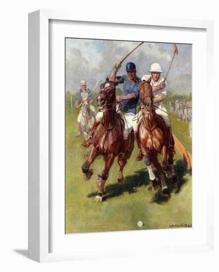 A Polo Match-Ludwig Koch-Framed Giclee Print