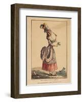 A Polonaise Dress with Draped Overskirt, 1778-Pierre Thomas Le Clerc-Framed Giclee Print