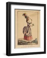 A Polonaise Dress with Draped Overskirt, 1778-Pierre Thomas Le Clerc-Framed Giclee Print
