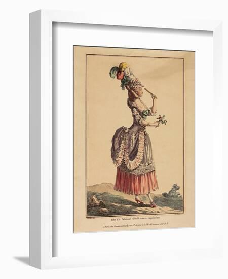 A Polonaise Dress with Draped Overskirt, 1778-Pierre Thomas Le Clerc-Framed Giclee Print