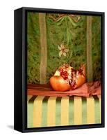 A Pomegranate with Asian Linens-Jan-peter Westermann-Framed Stretched Canvas