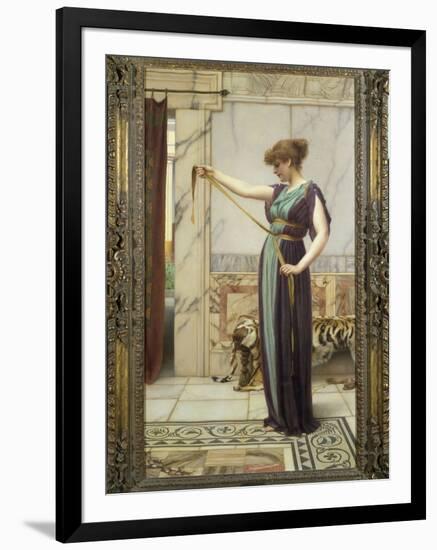 A Pompeian Lady, 1891-John William Godward-Framed Giclee Print