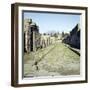 A Pompeii Street with Vesuvius in the Distance, Italy-CM Dixon-Framed Photographic Print