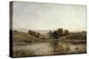 A Pond, 1858-Charles François Daubigny-Stretched Canvas