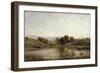 A Pond, 1858-Charles François Daubigny-Framed Giclee Print