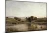 A Pond, 1858-Charles François Daubigny-Mounted Giclee Print