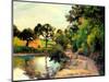 A Pond at Montfoucault, 1874-Camille Pissarro-Mounted Giclee Print