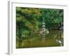 A pond in Japanese Tea Garden, San Francisco, California, USA-Anna Miller-Framed Photographic Print