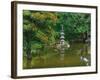 A pond in Japanese Tea Garden, San Francisco, California, USA-Anna Miller-Framed Photographic Print