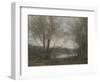 A Pond Seen Through the Trees, C.1855-65-Jean-Baptiste-Camille Corot-Framed Giclee Print