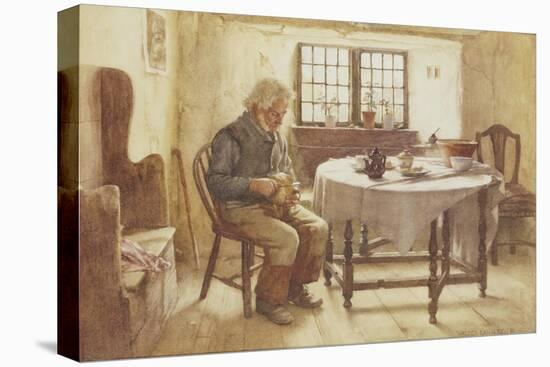 A Poor Man's Meal, 1891-Walter Langley-Stretched Canvas