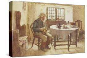 A Poor Man's Meal, 1891-Walter Langley-Stretched Canvas