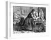 A Poor Seamstress on Christmas Morning-null-Framed Art Print