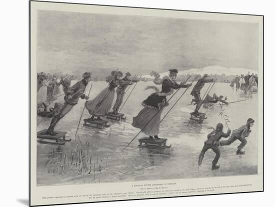 A Popular Winter Amusement in Germany-Henry Charles Seppings Wright-Mounted Giclee Print