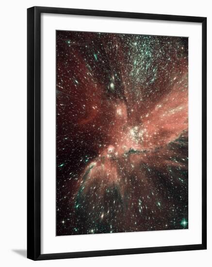 A Population of Infant Stars in the Milky Way Satellite Galaxy, the Small Magellanic Cloud-Stocktrek Images-Framed Photographic Print