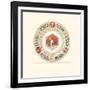 A Porcelain Dinner Plate from the Raphael Service, the Centre Depicting Triton, 1903-null-Framed Giclee Print