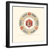 A Porcelain Dinner Plate from the Raphael Service-null-Framed Giclee Print