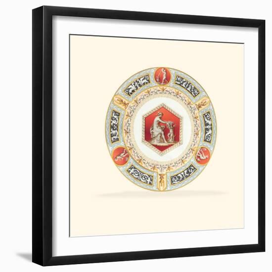 A Porcelain Dinner Plate from the Raphael Service-null-Framed Giclee Print