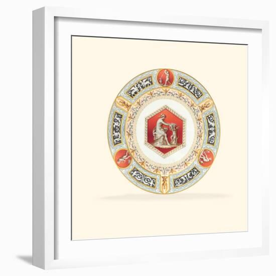 A Porcelain Dinner Plate from the Raphael Service-null-Framed Giclee Print