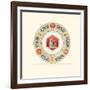 A Porcelain Dinner Plate from the Raphael Service-null-Framed Giclee Print