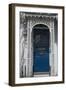 A Porch, with a Blue Glass Front Door of a Residential House-Natalie Tepper-Framed Photo