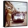 A Porsche 904/4 Gts in the Pits, Le Mans, France, 1964-null-Framed Stretched Canvas