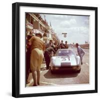 A Porsche 904/4 Gts in the Pits, Le Mans, France, 1964-null-Framed Photographic Print