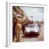 A Porsche 904/4 Gts in the Pits, Le Mans, France, 1964-null-Framed Photographic Print
