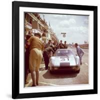 A Porsche 904/4 Gts in the Pits, Le Mans, France, 1964-null-Framed Photographic Print