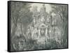 A Portal at Angkor Thom, 1873-Louis Delaporte-Framed Stretched Canvas